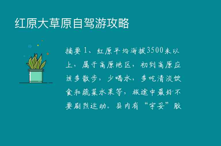 红原大草原自驾游攻略,红原大草原自驾游攻略,第1张