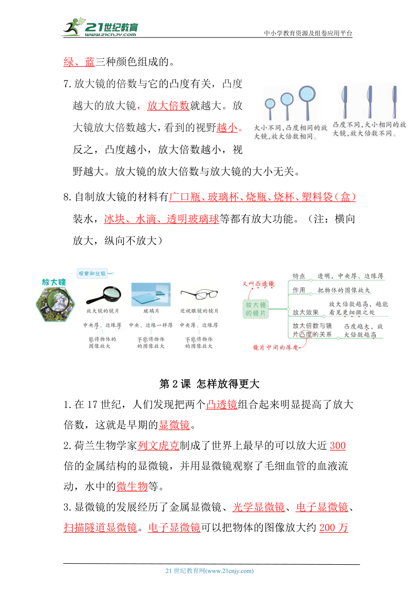 「轻松备考」教科版科学六年级上册单元知识点梳理,「轻松备考」教科版科学六年级上册单元知识点梳理,第2张